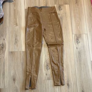 Abercrombie & Fitch Tan Faux Leather Leggings